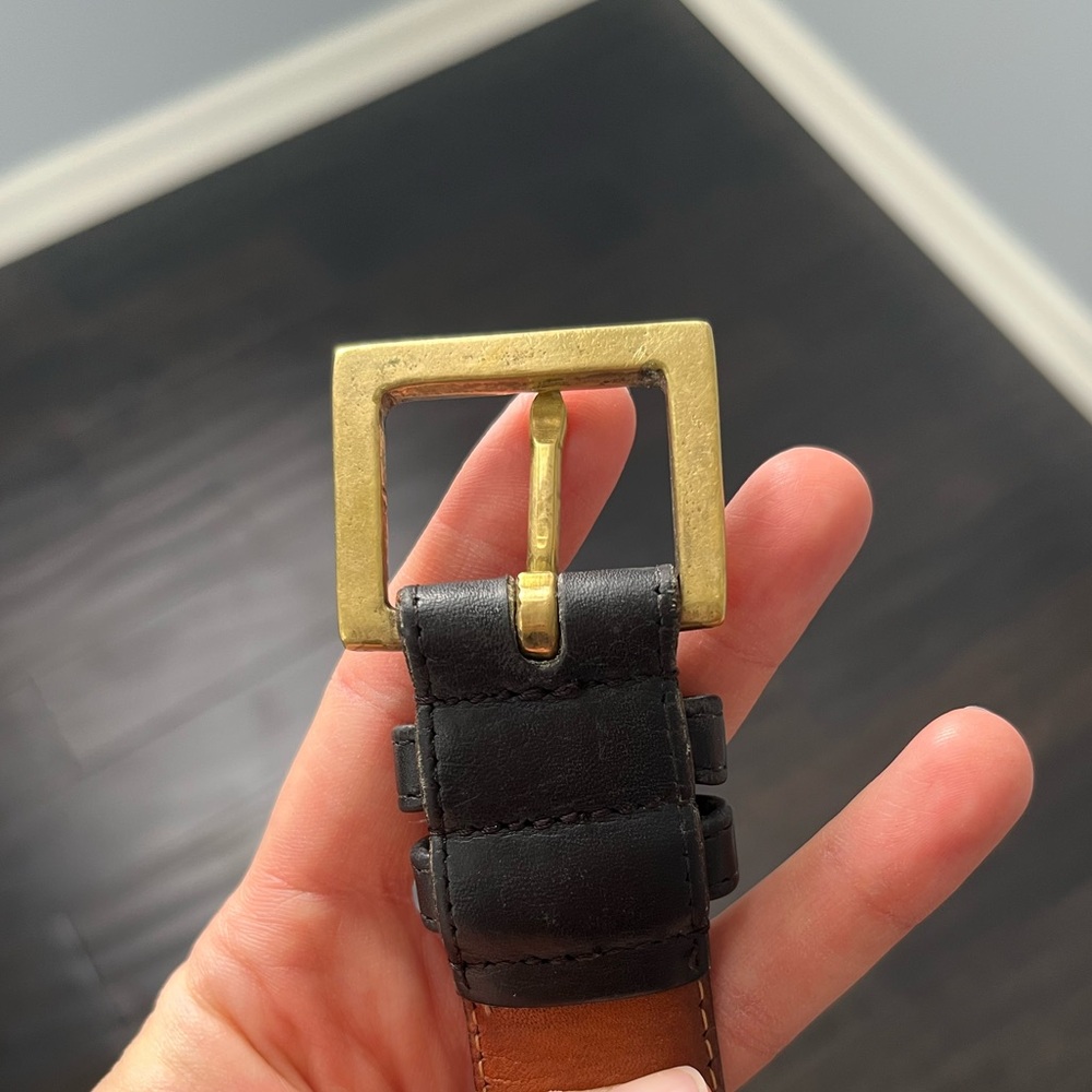 Coach 7600 Black Leather Belt- Size 42”/ 105cm - Picture 6 of 12